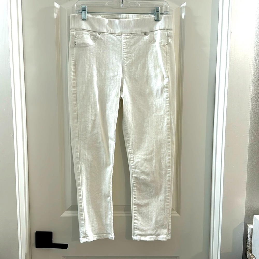 Liverpool Cropped Super Stretchy Jean-ish Pants, Size 4